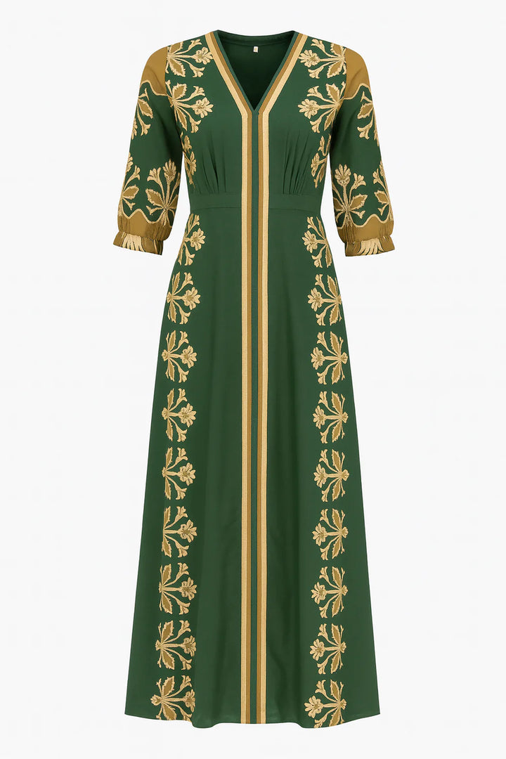 Marley Midi Dress- Green Punch