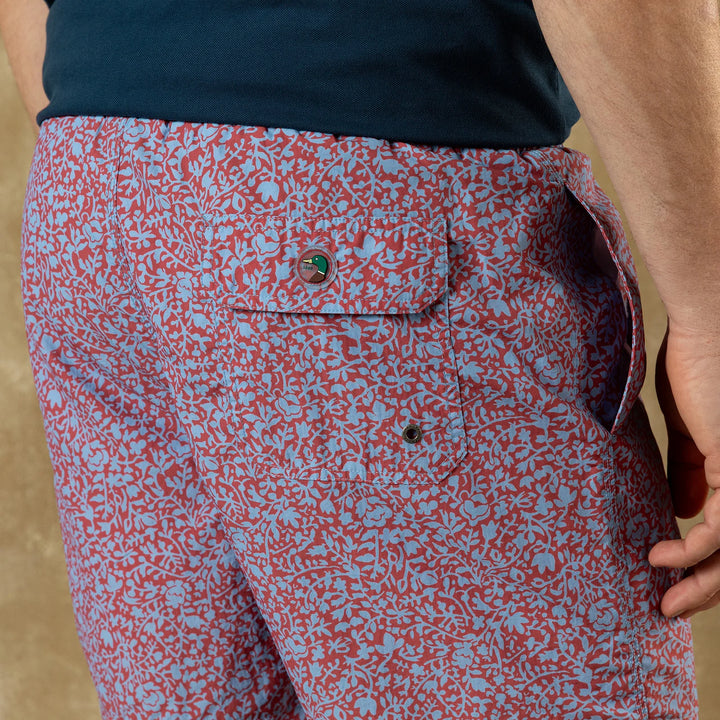 6in. Print Sailport Swim Short-Serenity Blue