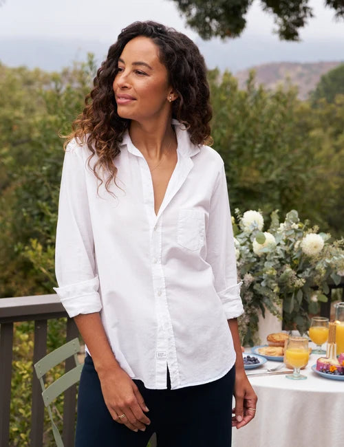 Eileen Relaxed Button-Up - White