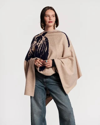 Ginny Wrap - Camel Chrysanthemum