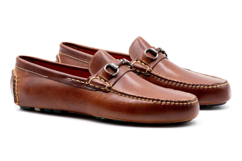 Monte Carlo Horse Bit Loafers Cigar-530642