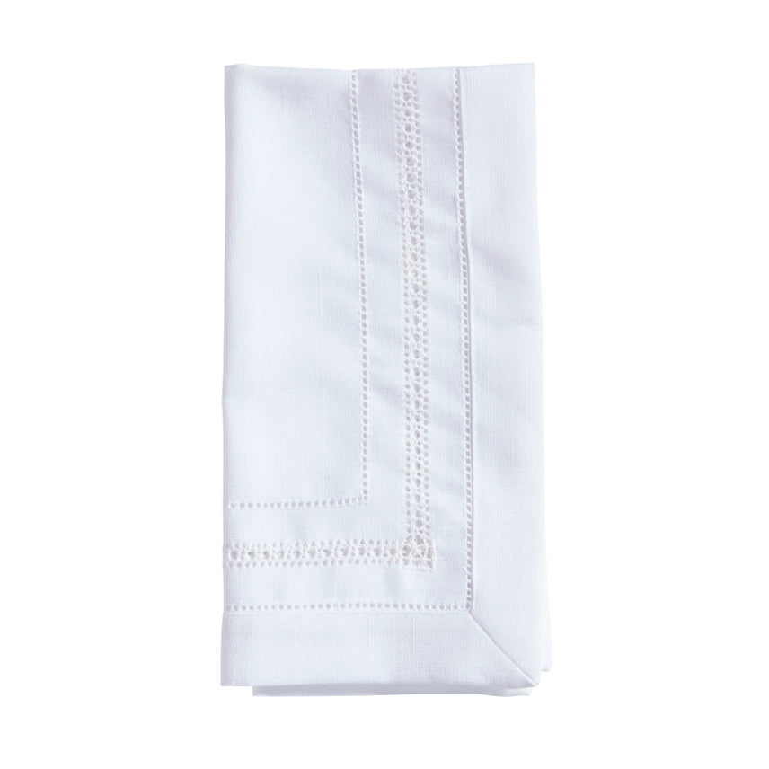 BMH - Linen Hemstitch Dinner Napkin Set/4 (2)