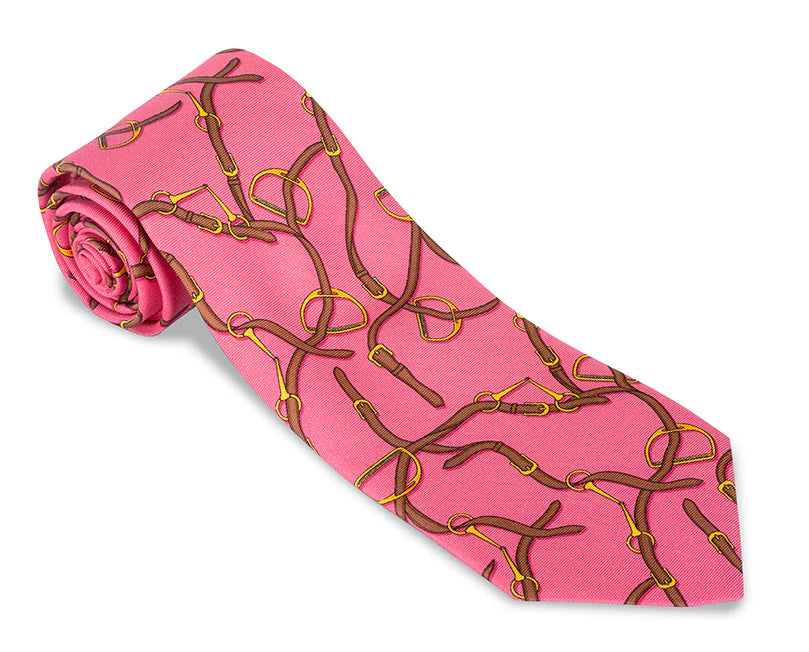 F5493- Pink Stirrups Necktie