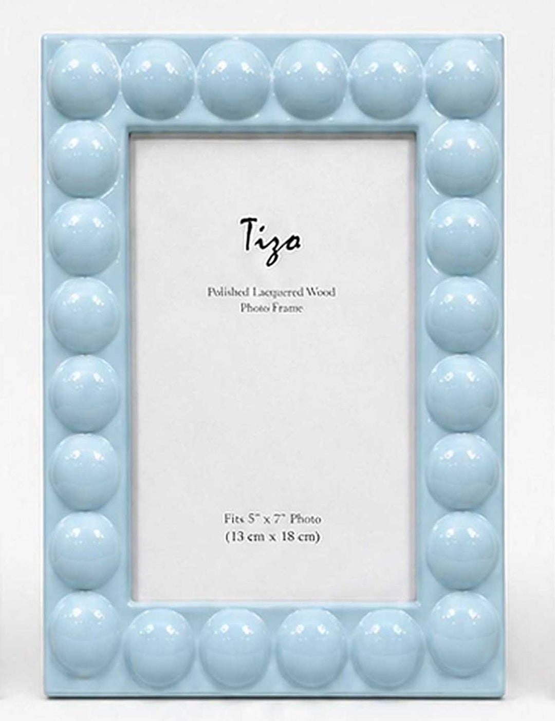 BMH - Lacquer Wood Bubble Frame Blue 4x6