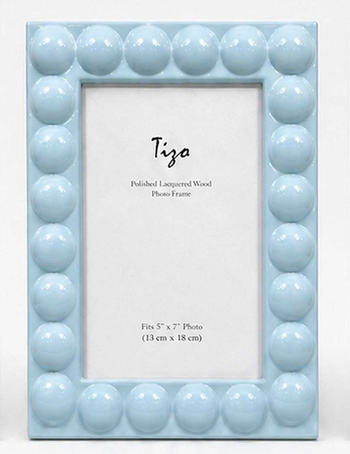 BMH - Lacquer Wood Bubble Frame Blue 4x6