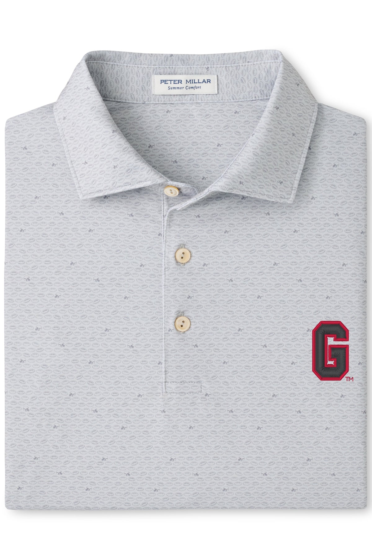 UGA On The Ball Polo-MA26CEK34S-British Grey