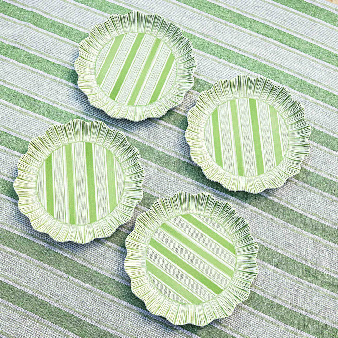 BMH - Cabana Stripe Melamine Dinner Plate Set/4 (2)