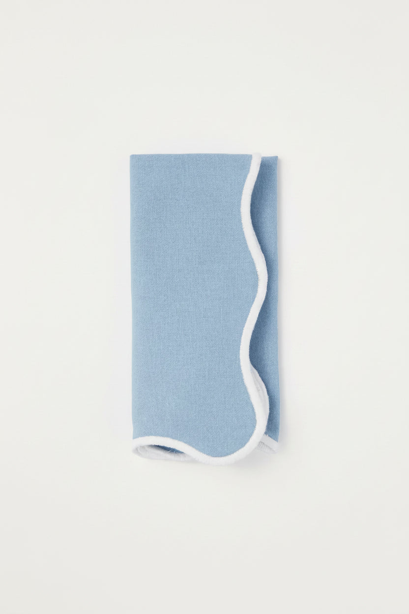 BMH - Linen Scalloped Dinner Napkin Set/4 (2)