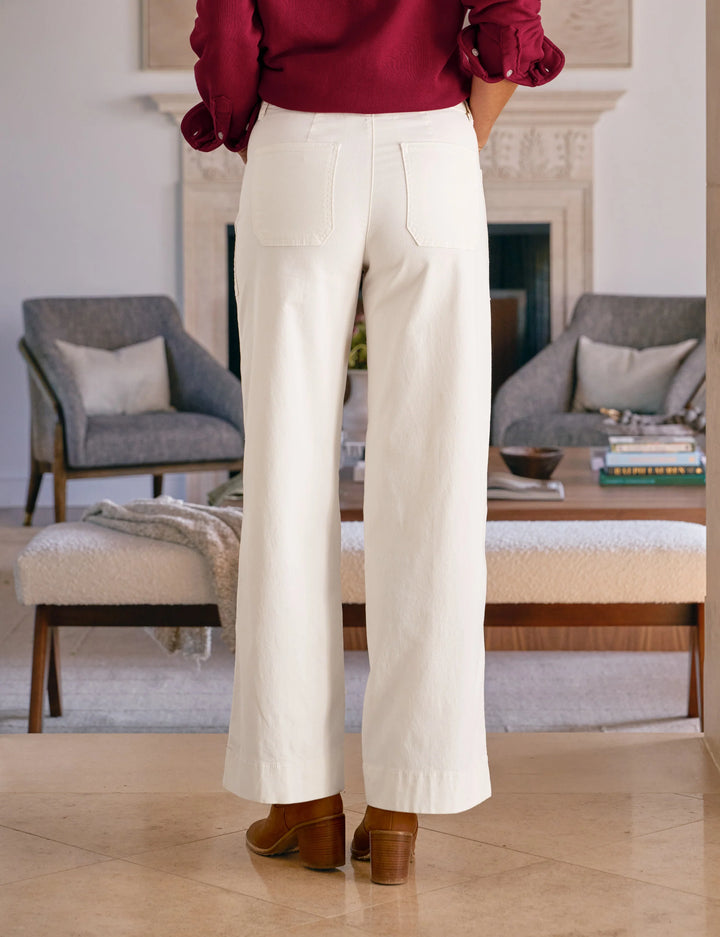 LIMERICK Wide-Leg Carpenter Pant-Chalk