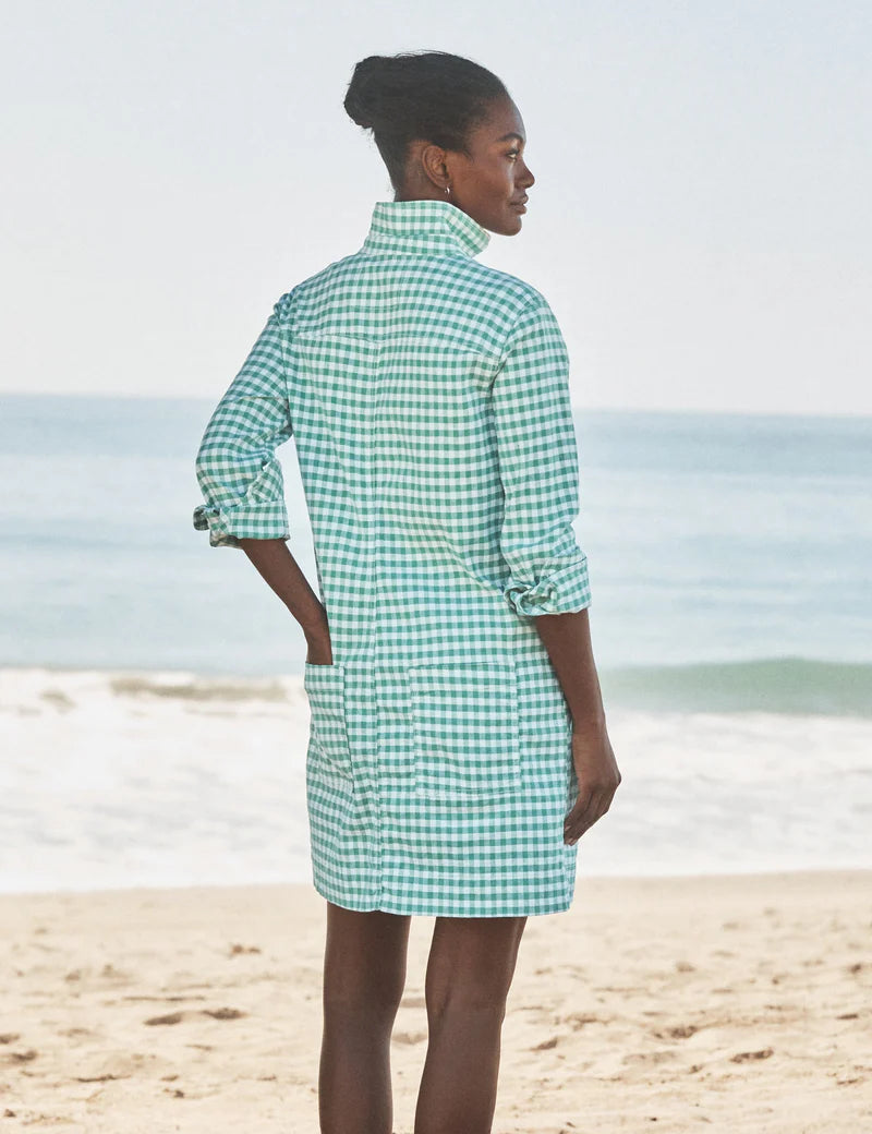 Ireland Dress - Utility Dress Green Check