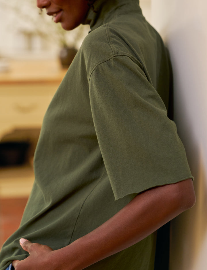 Patty Popover S/S Henley - Caper