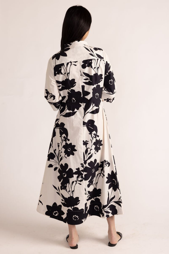Justine Dress - Black Cream Floral