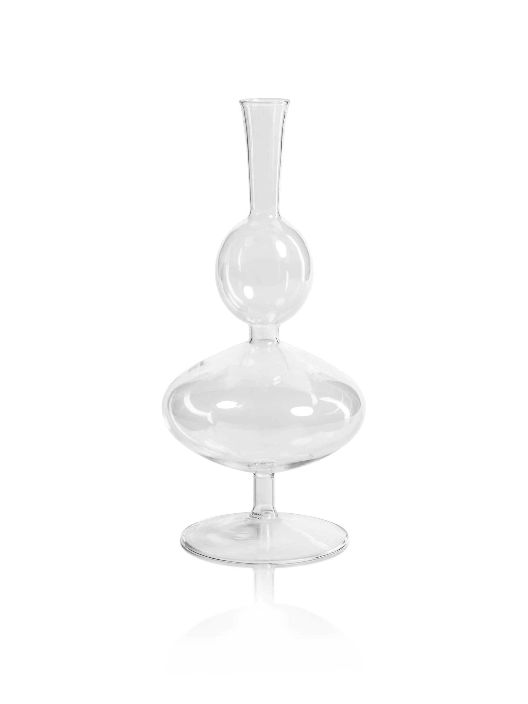 BMH - Double Glass Footed Bud Vase (3)