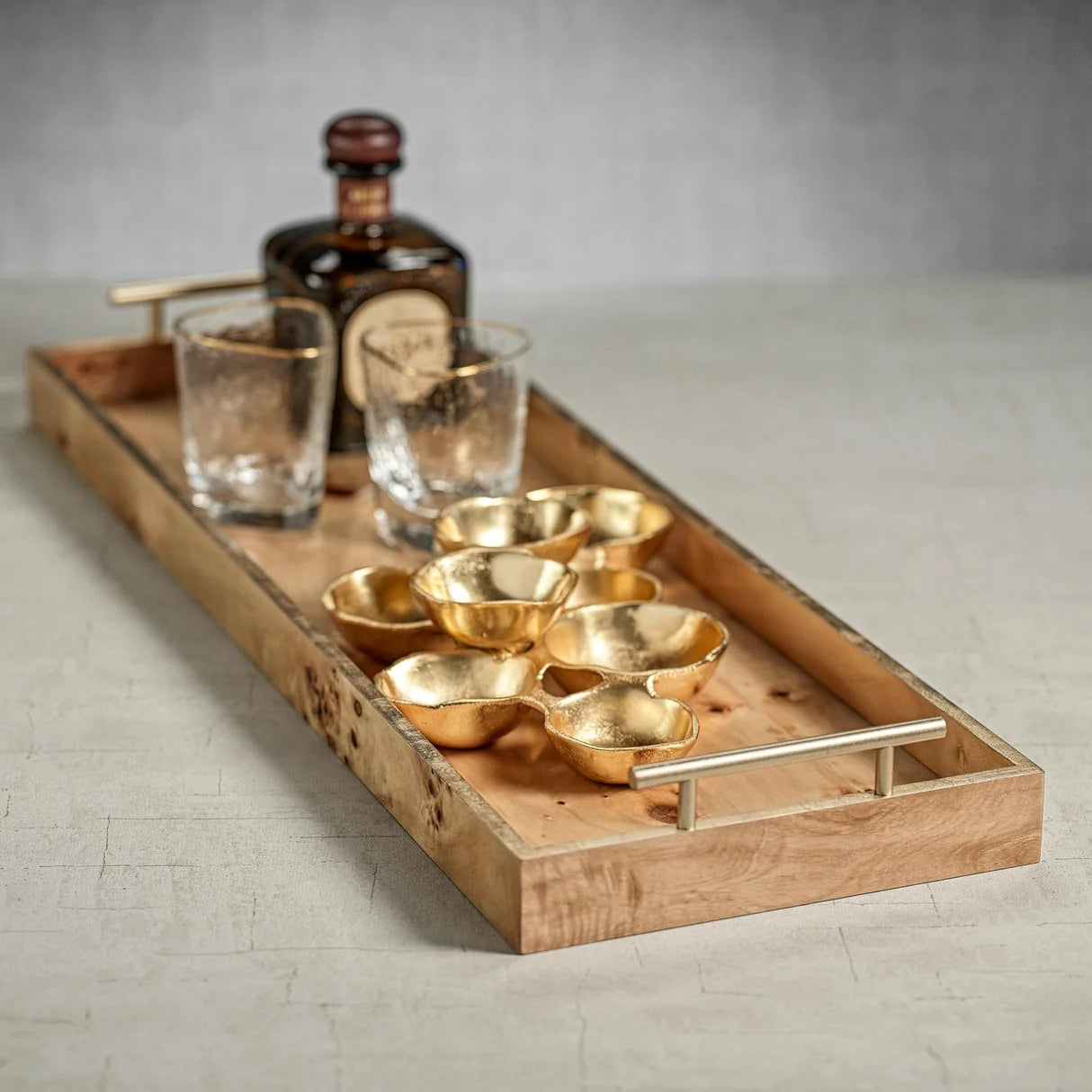 BMH - Burlwood Rectangular Tray 30"x10"