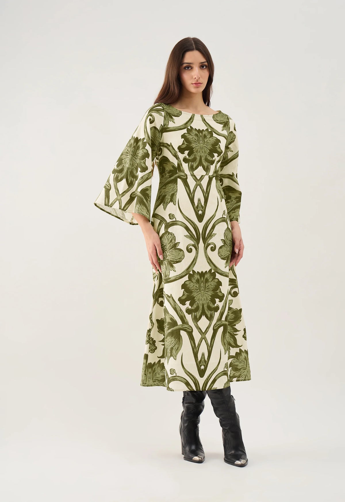 Camelia Dress - Rosemore Olive