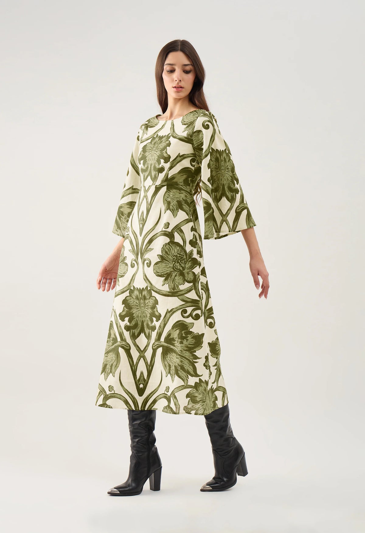 Camelia Dress - Rosemore Olive