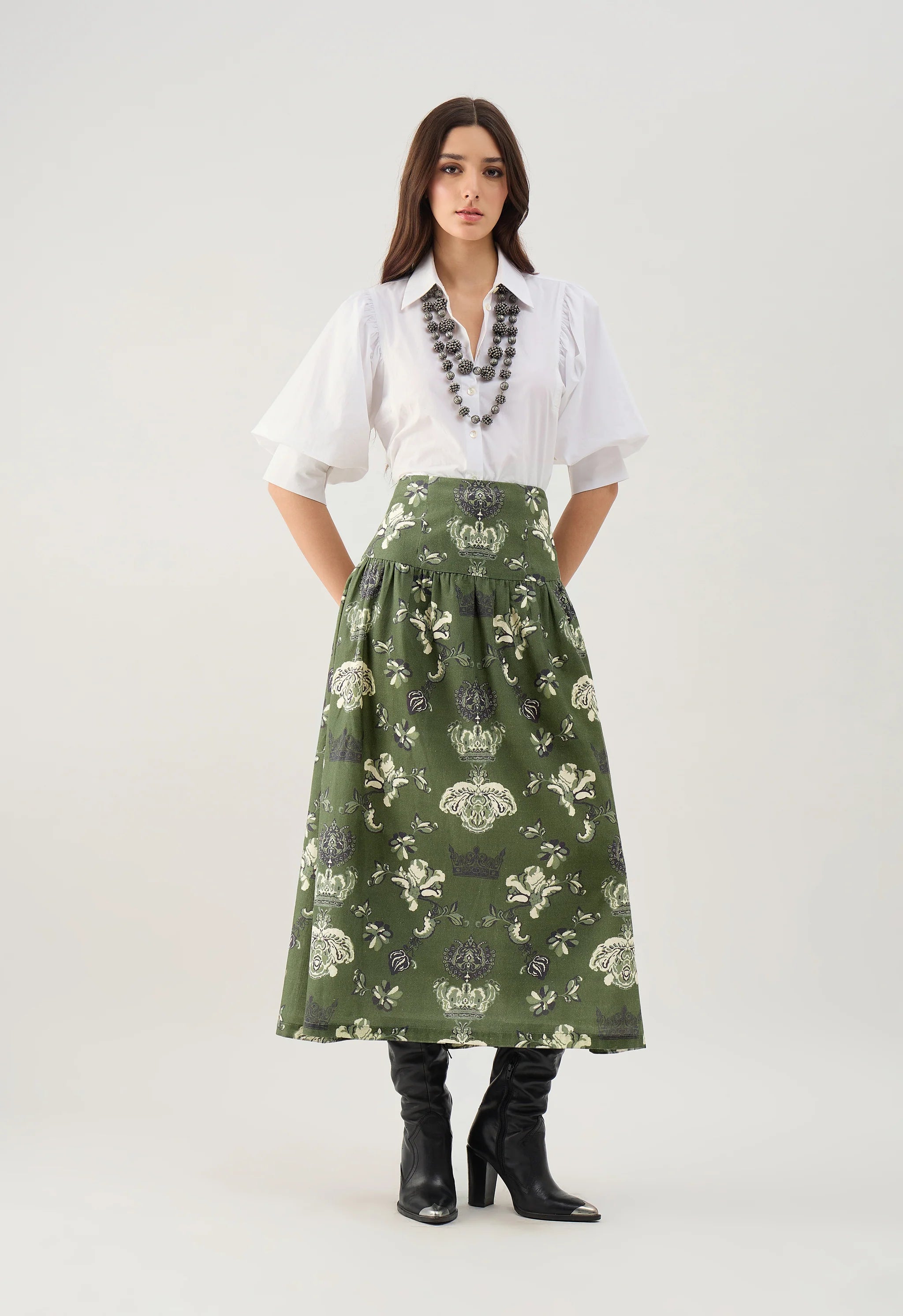 Kara Skirt - Windsor Moss