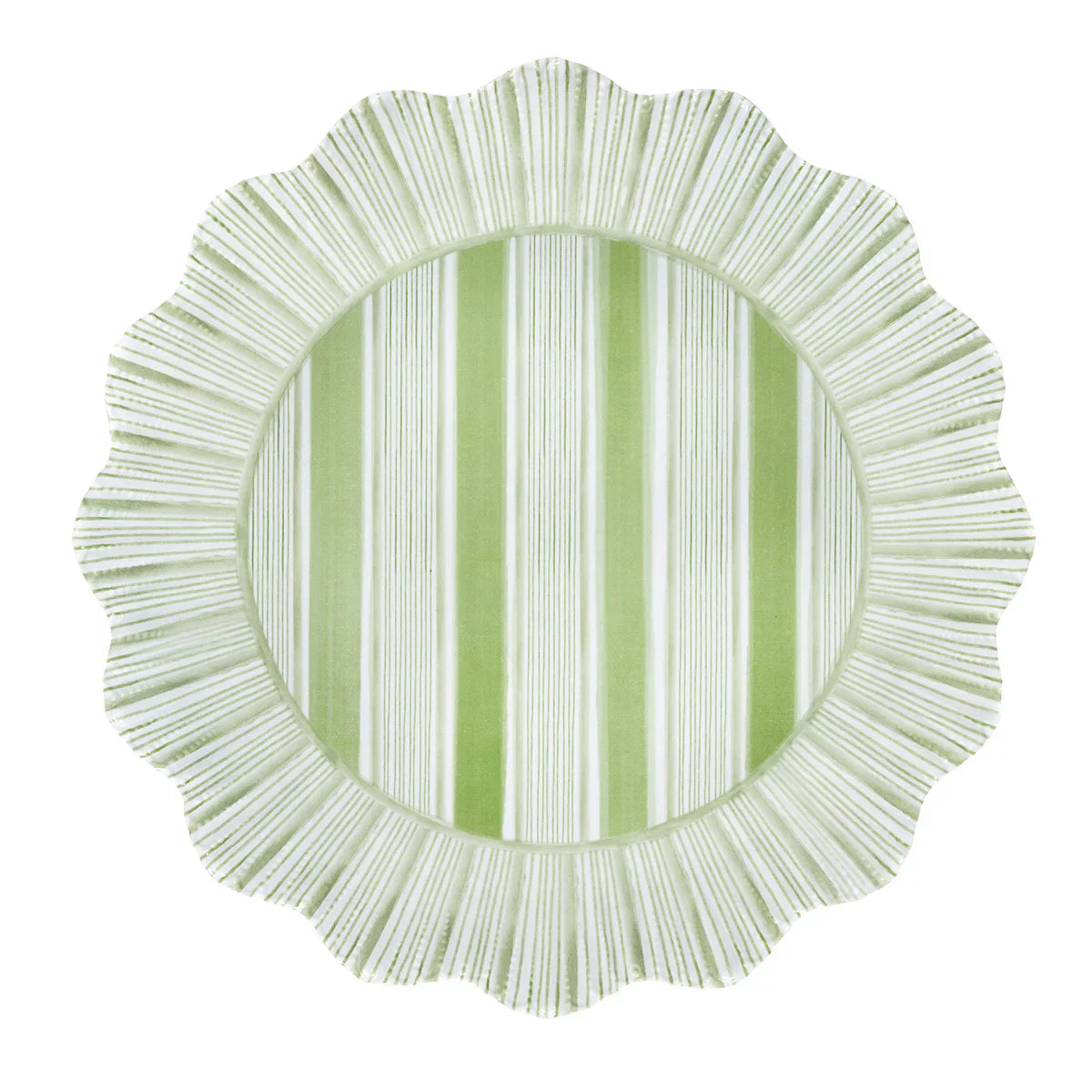 BMH - Cabana Stripe Melamine Dinner Plate Set/4