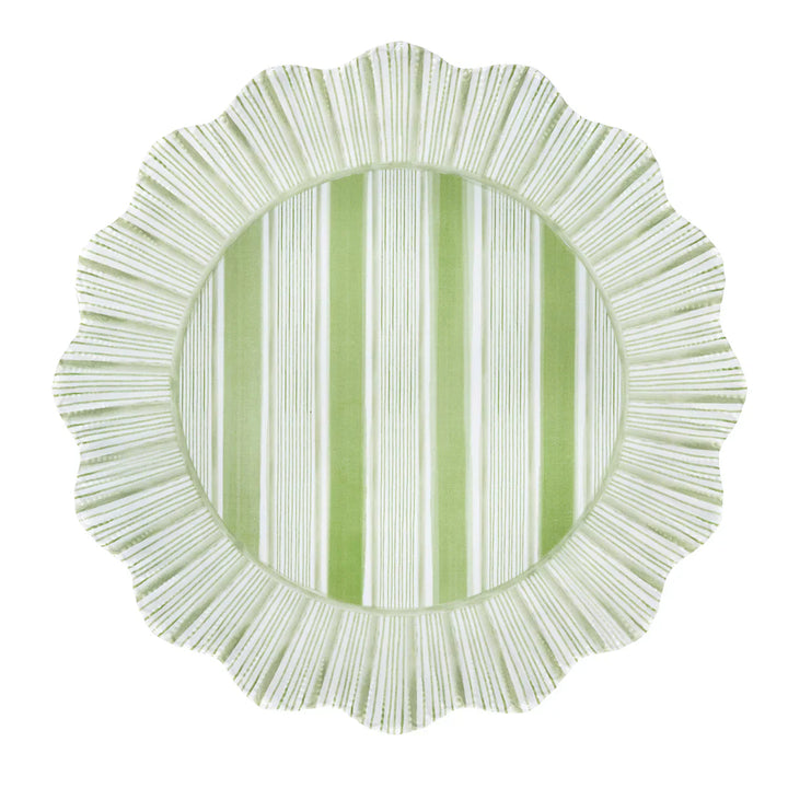 BMH - Cabana Stripe Melamine Dinner Plate Set/4