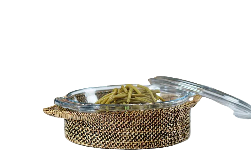 BMH - Round Covered Casserole W/Basket 2 QT