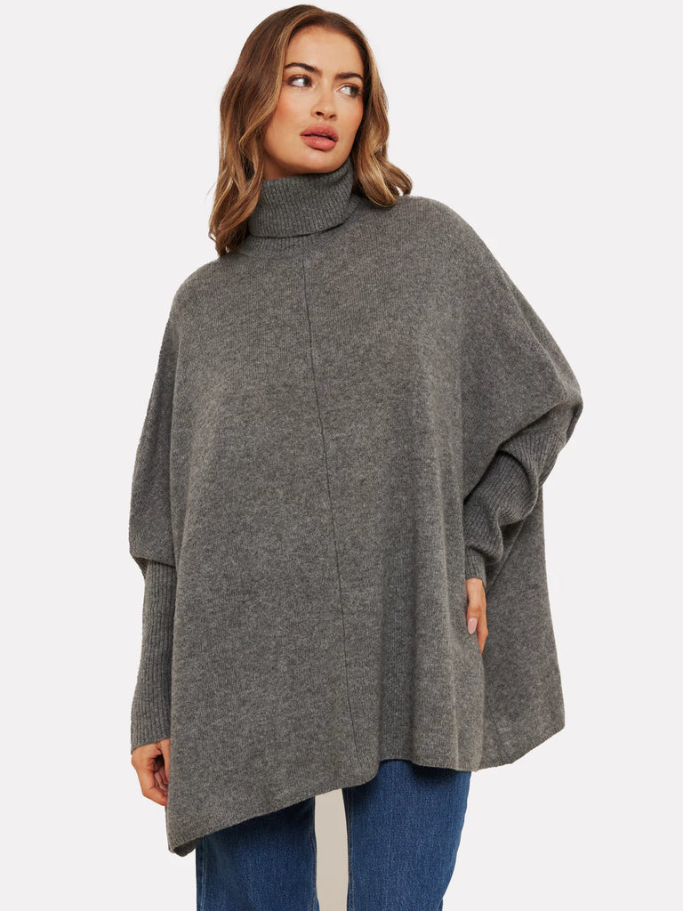 JoJo Poncho Mid Grey