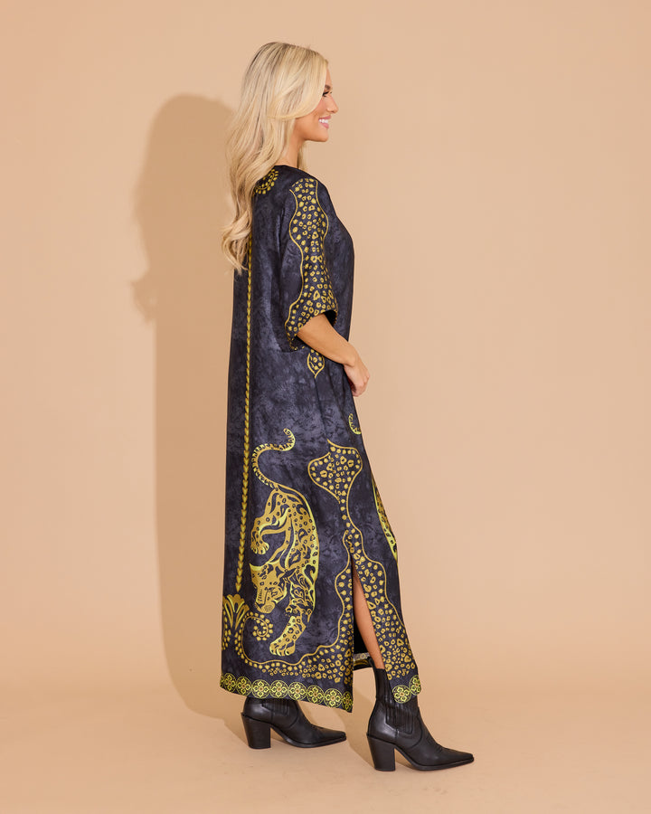 Delaney Dress - Pouncing Panther