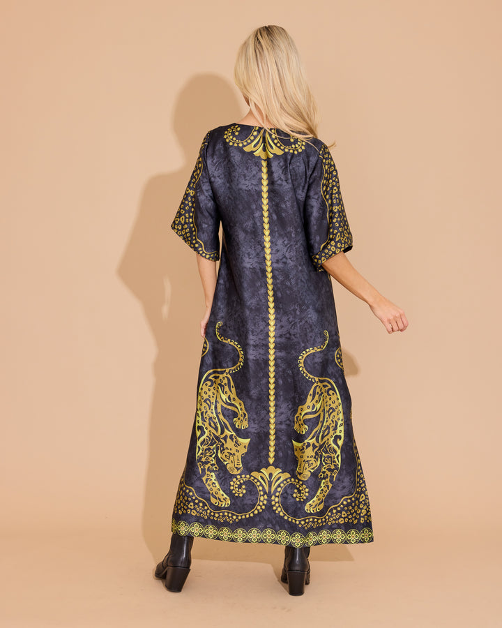 Delaney Dress - Pouncing Panther