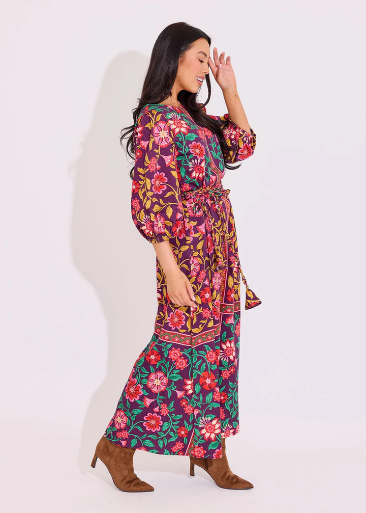 Clover Dress-Medieval Floral