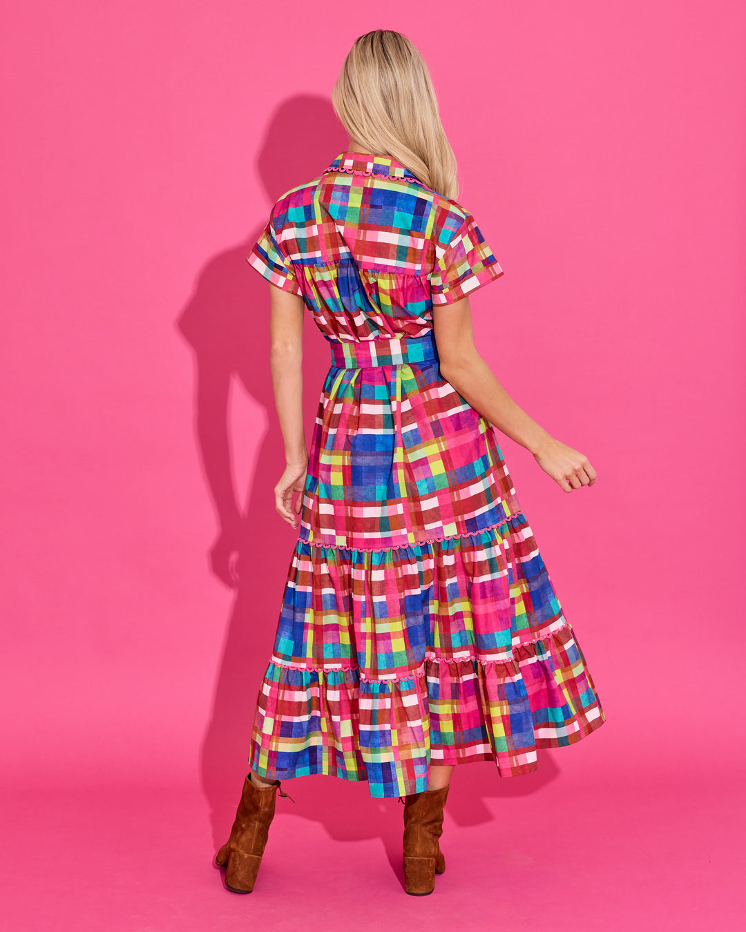 Rachel Dress - Circus Plaid