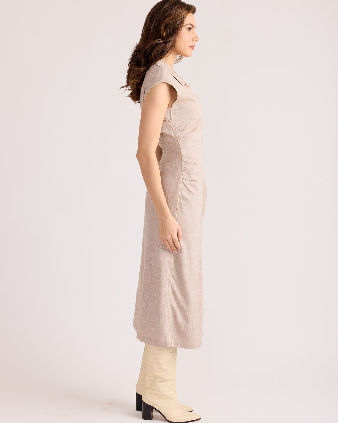 Layna Dress - Chalk