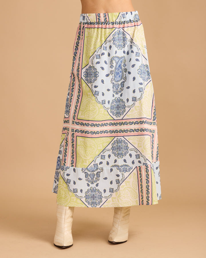 Marisol Skirt - Apple Bandana