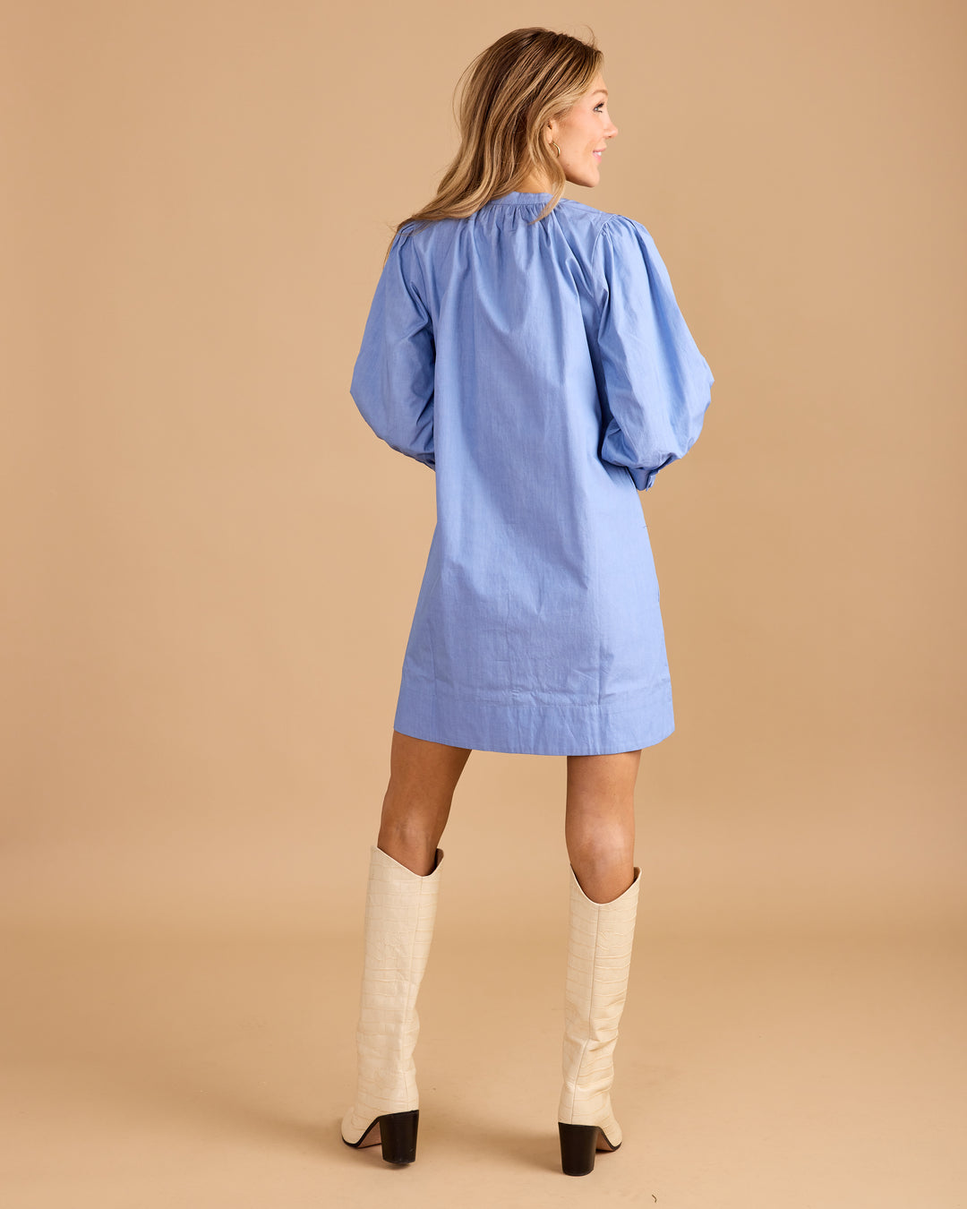 Paloma Dress-Smoke Blue