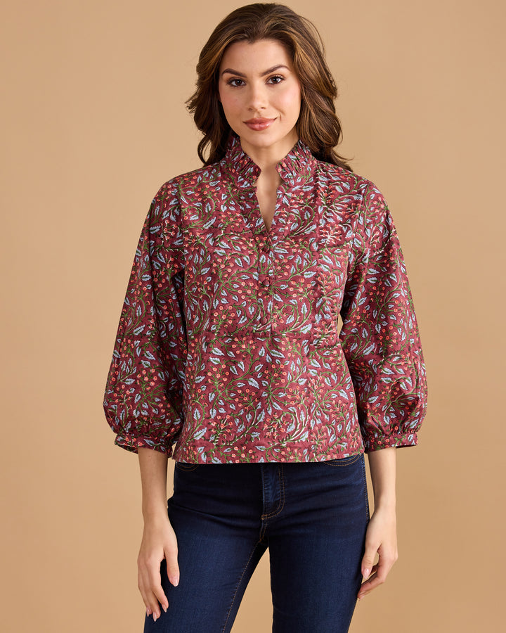 Daniella Top-Climbing Floral