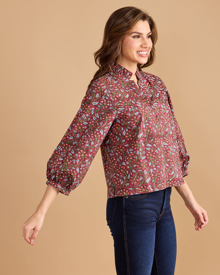 Daniella Top-Climbing Floral