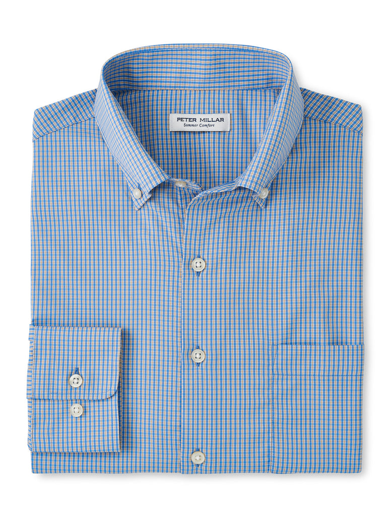 Barrie Performance Twill Sport Shirt Regatta Blue