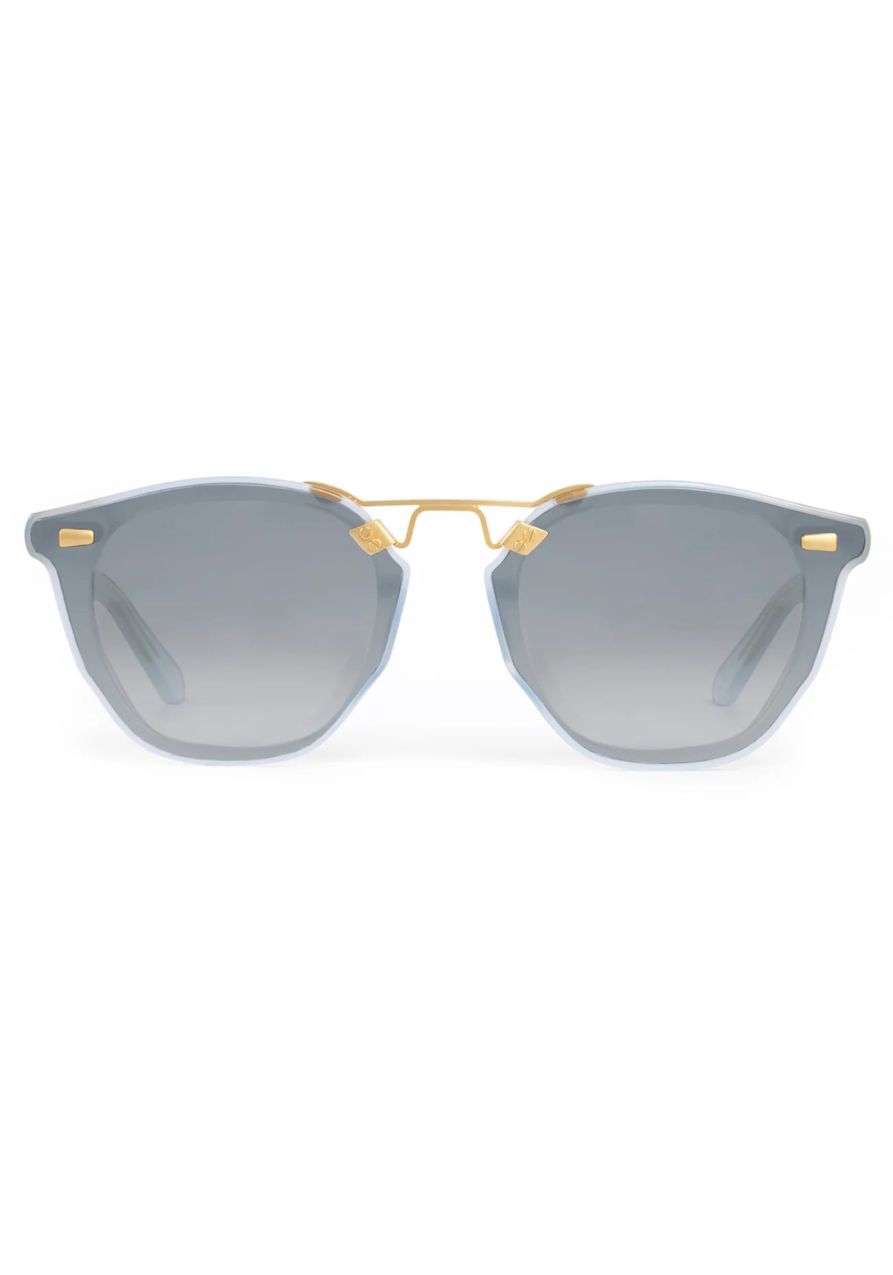 BEAU NYLON | Powder Blue 18K Mirrored Sunglasses
