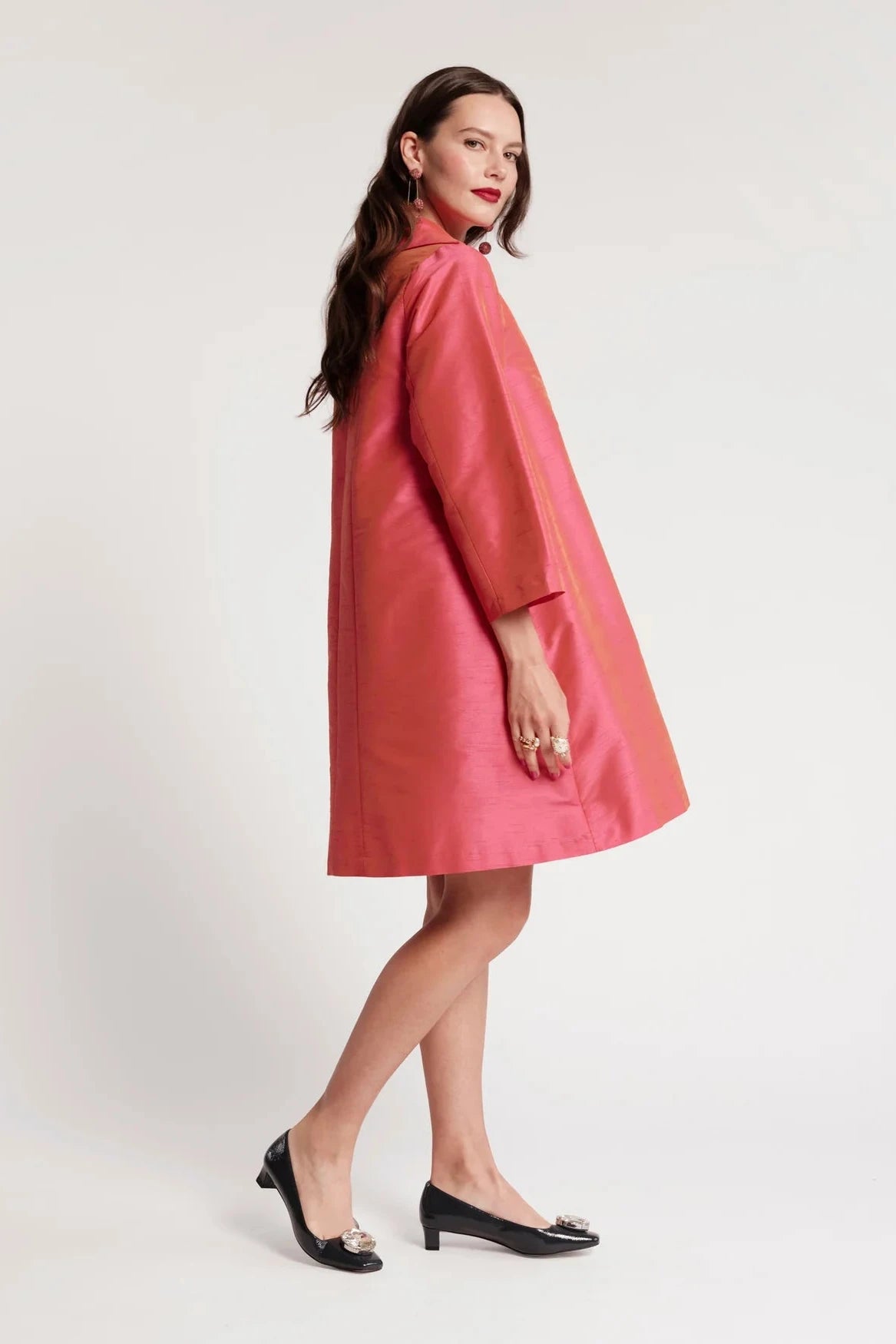 Charlotte Topper Solid-Coral