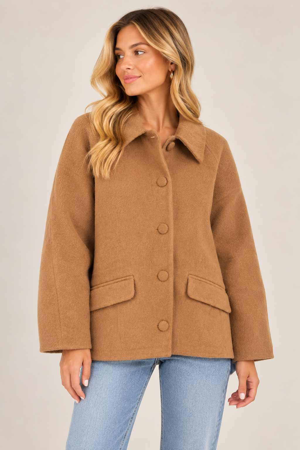 Teddy Coat - Camel