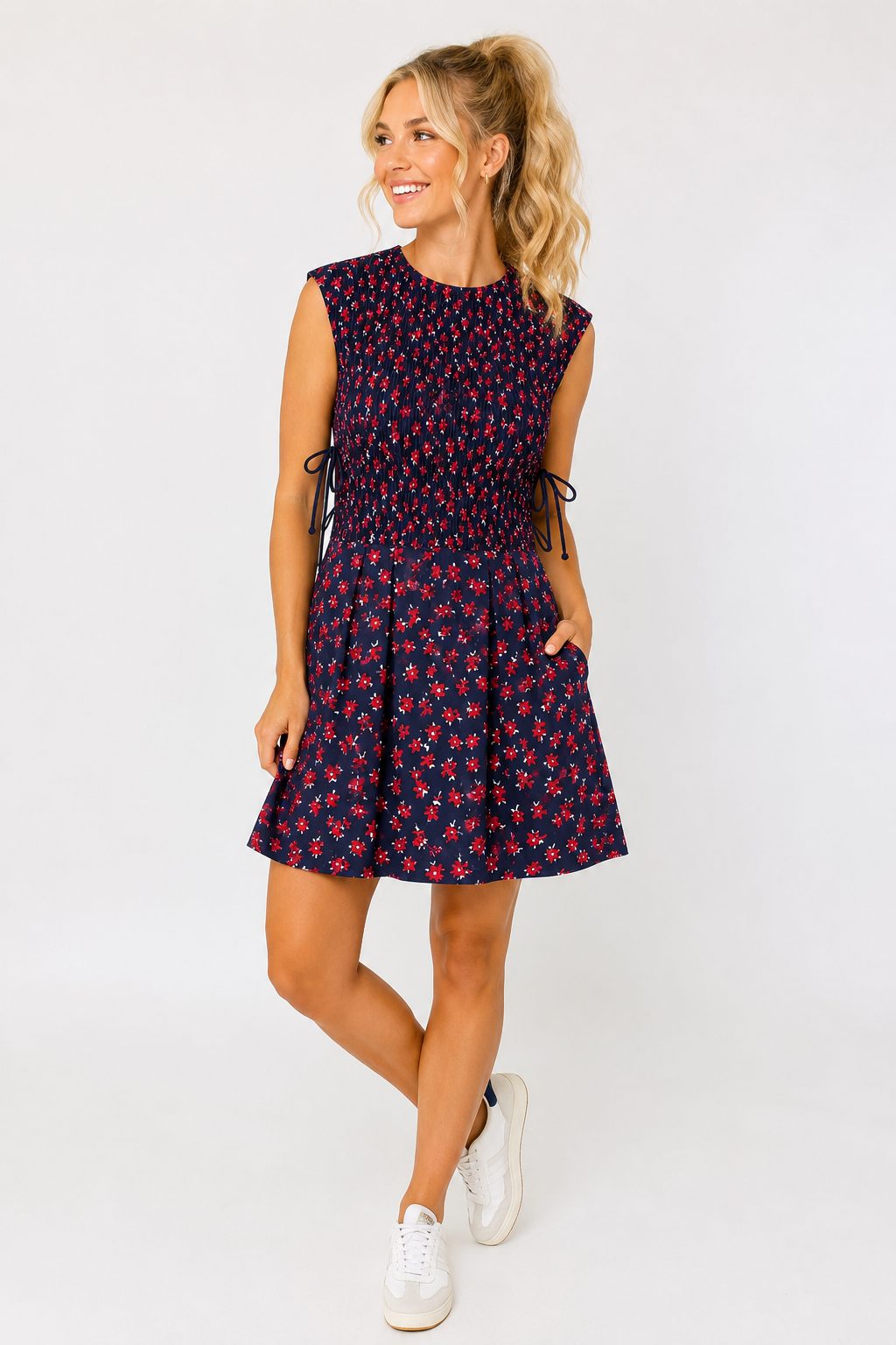 Stetson Dress - Navy Amora