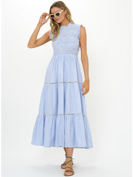 Sleeveless Smocked Maxi Chatham