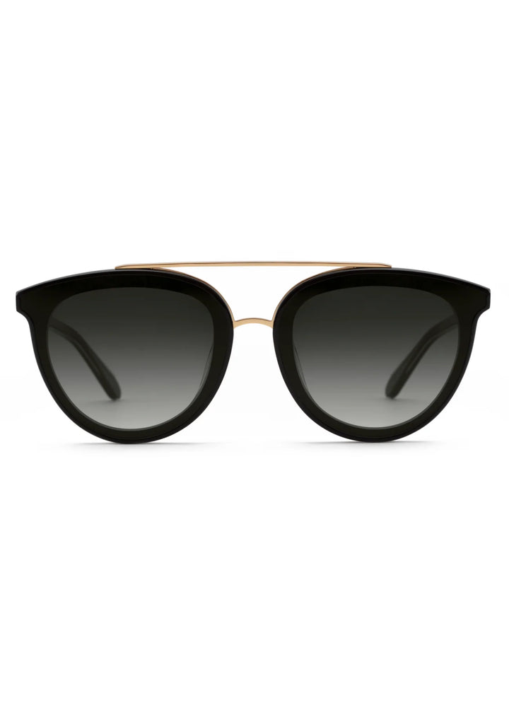 CLIO NYLON | Black + Shadow 24K Sunglasses