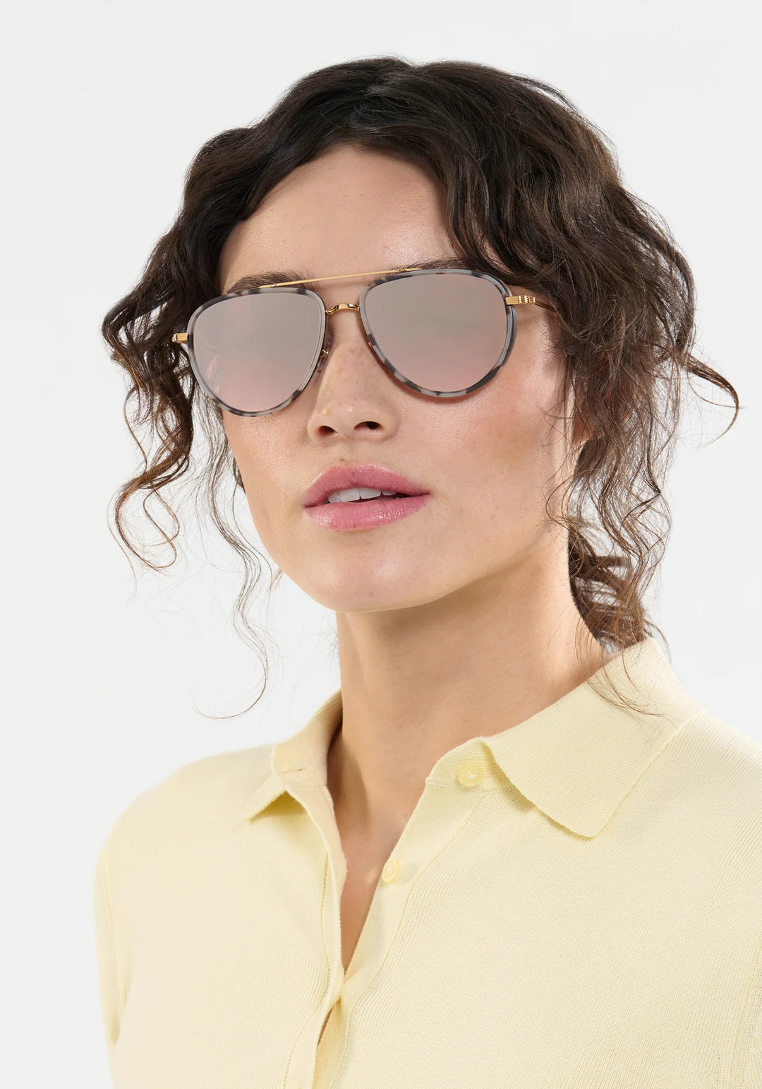 COLEMAN | 24K Matte Black + Matte Sunday Tortoise Mirrored Sunglasses