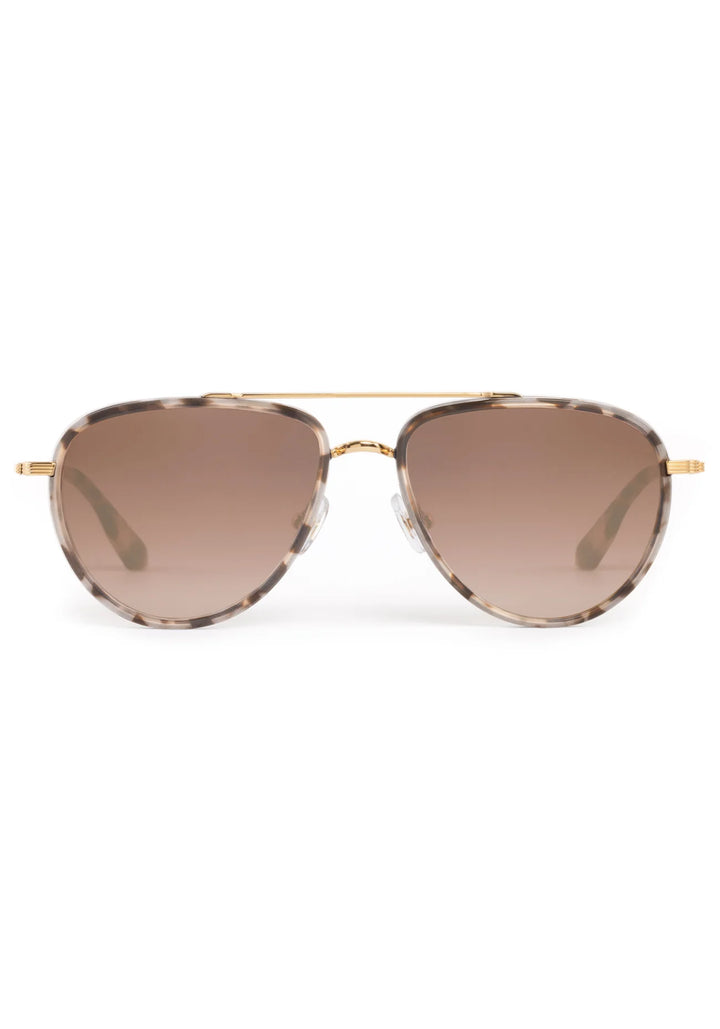COLEMAN | 24K Matte Black + Matte Sunday Tortoise Mirrored Sunglasses