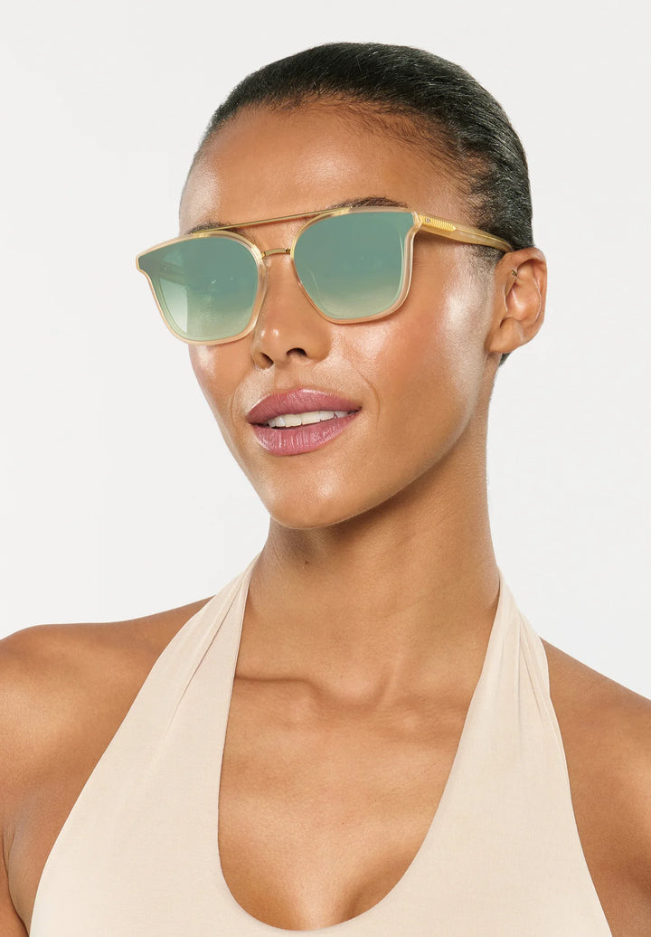 COLISEUM NYLON | Blonde 18K Mirrored Sunglasses