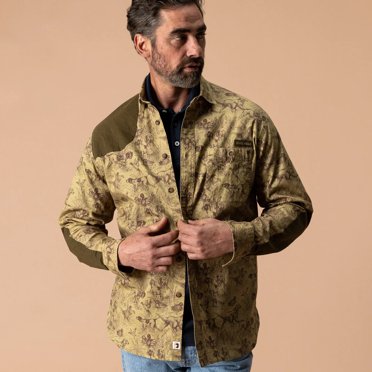 Woodland Shooting Shirt - Wheatfield Print -