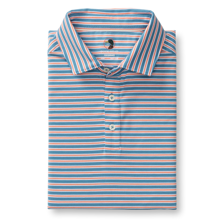 Summerford Performance Jersey Polo-Sunwashed Blue