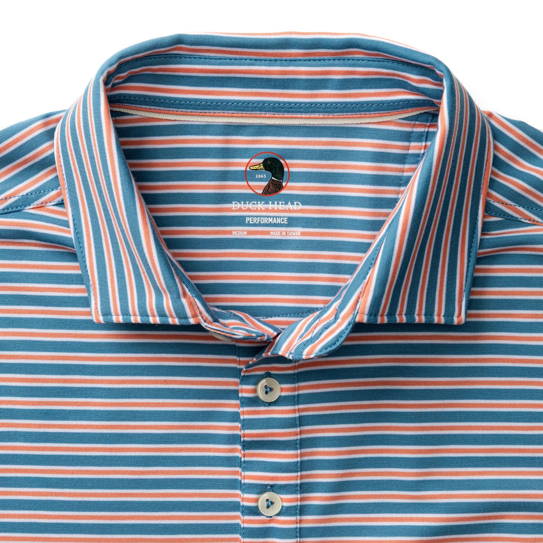 Summerford Performance Jersey Polo-Sunwashed Blue