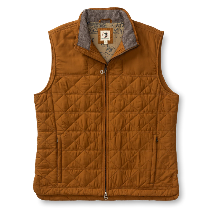 Fremont Sport Performance Quilted Vest-Dark Amber