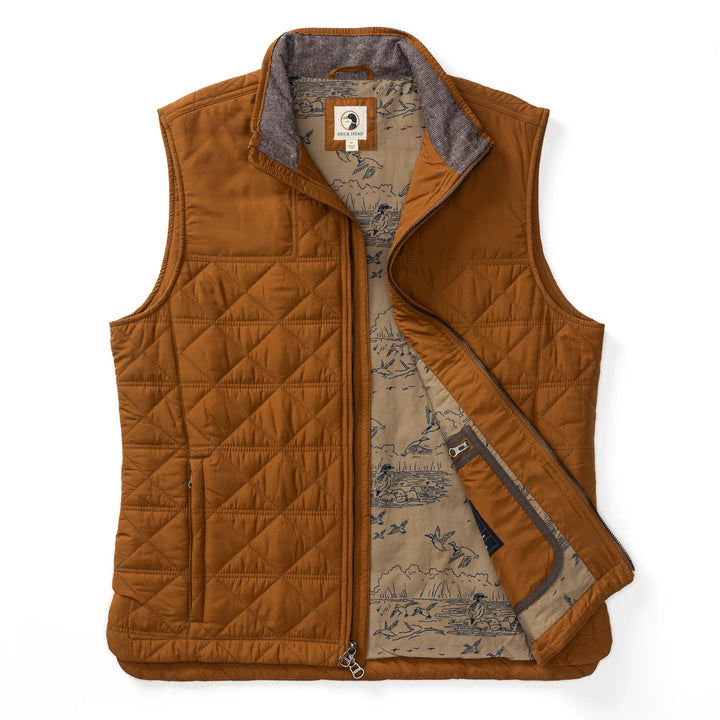 Fremont Sport Performance Quilted Vest-Dark Amber