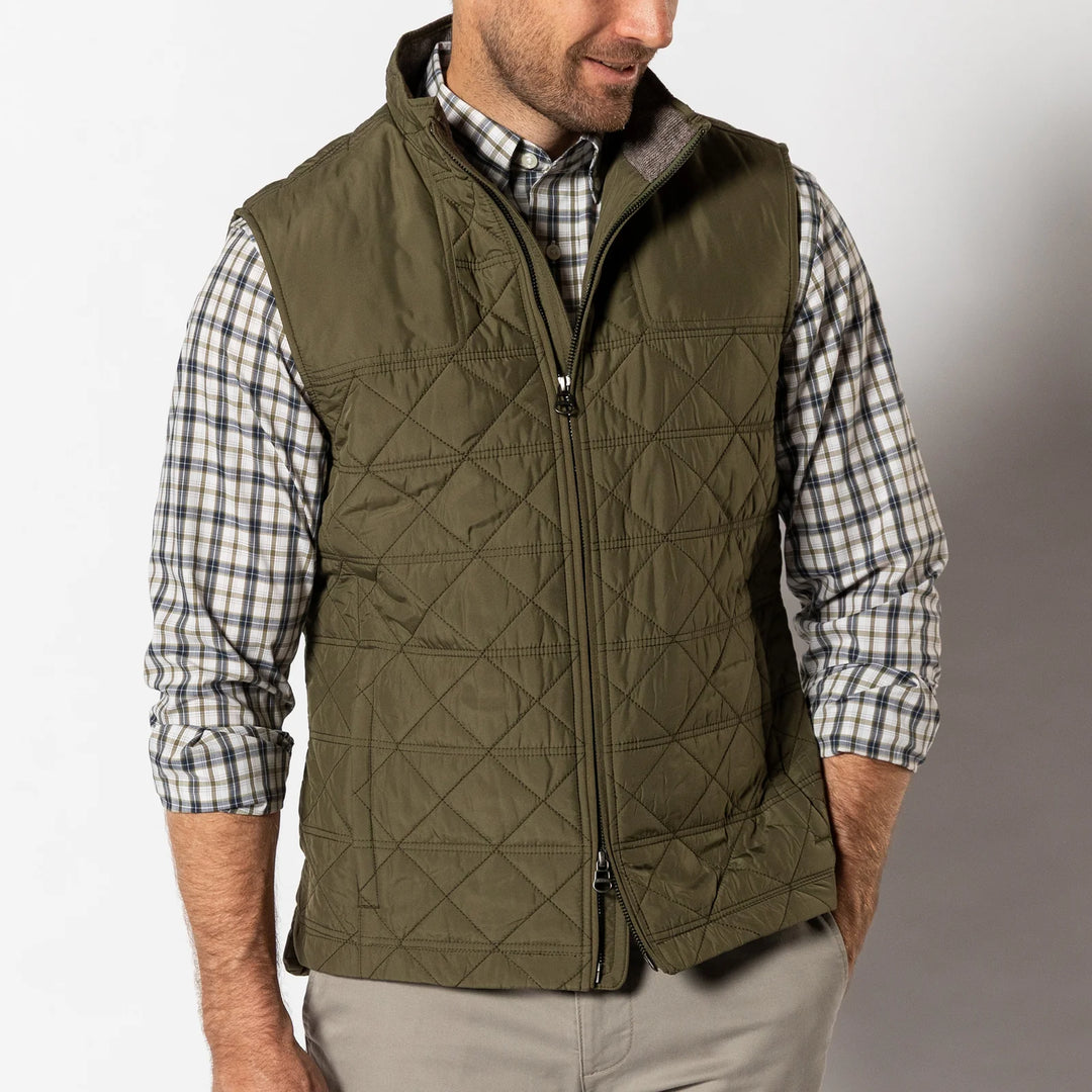 Fremont Sport Performance Quilted Vest-Olive